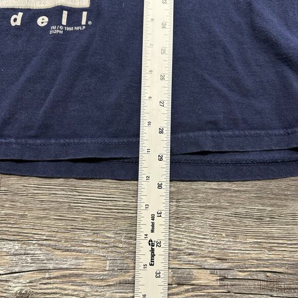 Denver Broncos T-shirt Vintage 90s #1 Dad Ridell Blue Orange Mens XL Football - Picture 6 of 8